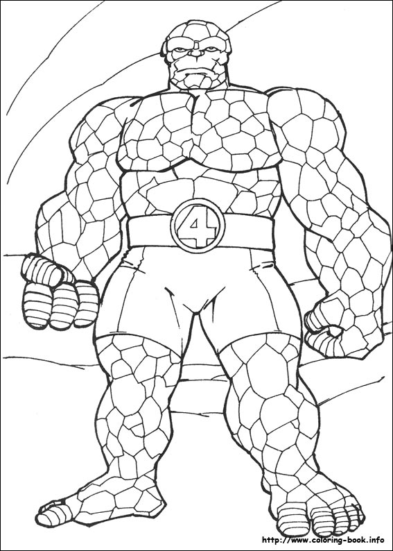 Fantastic Four coloring picture